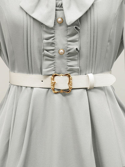 アンティークバックル付ゴムベルト オフホワイト（Off White） FREE ｜Amavel（アマベル）公式サイト