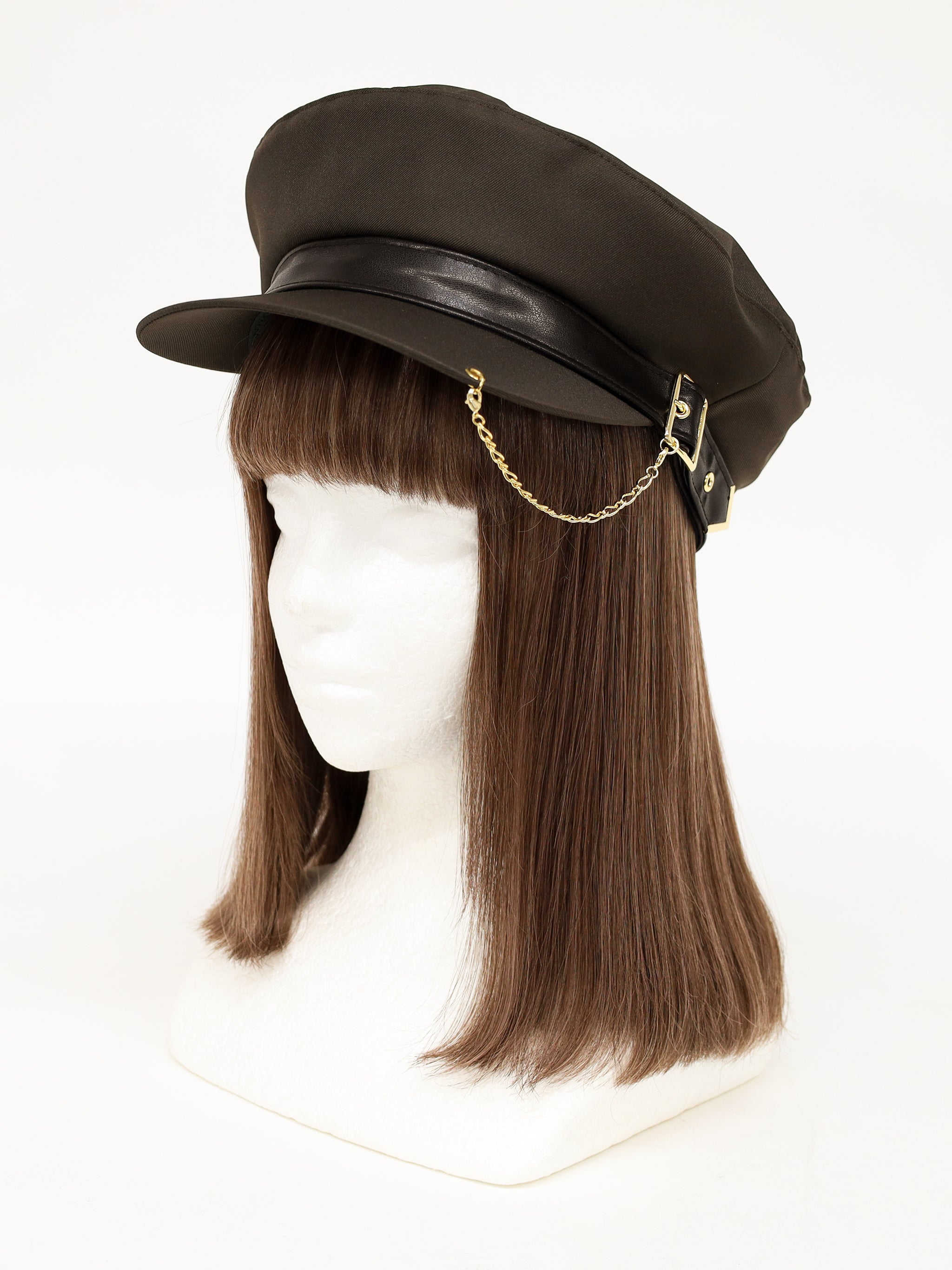 チェーン付キャスケット ブラウン（Brown） FREE ｜Amavel（アマベル）公式サイト