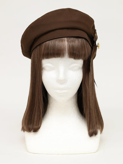 ロゴリボンブローチ付ベレー帽 ｜Amavel（アマベル）公式サイト