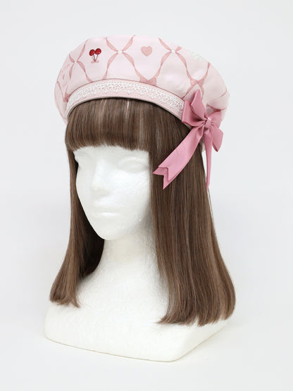 Sweet Whip プリントベレー帽 ピンク（Pink） FREE ｜Amavel（アマベル）公式サイト