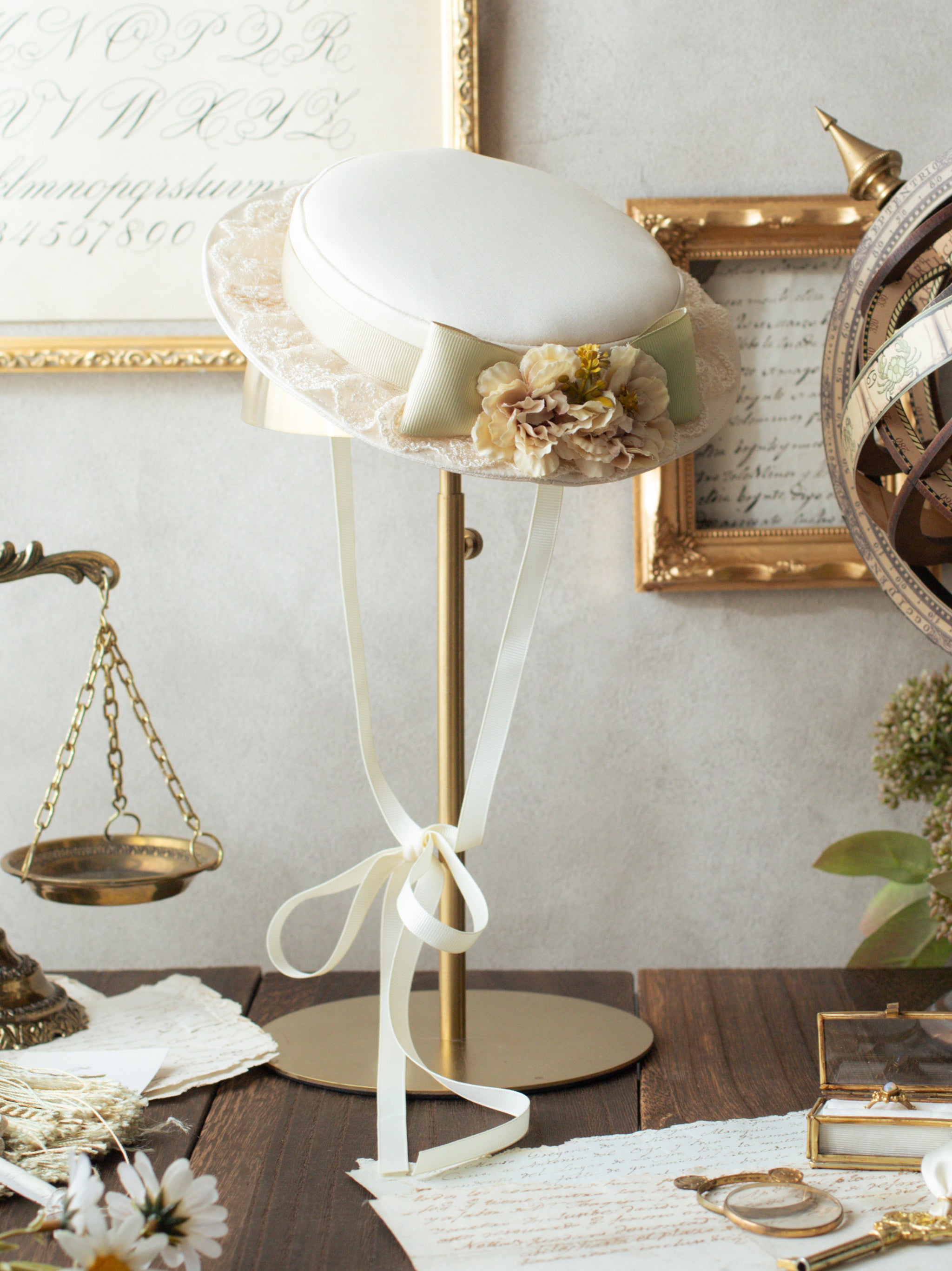 Fleurs cheries ミニハット アイボリー（Ivory） FREE ｜Amavel（アマベル）公式サイト