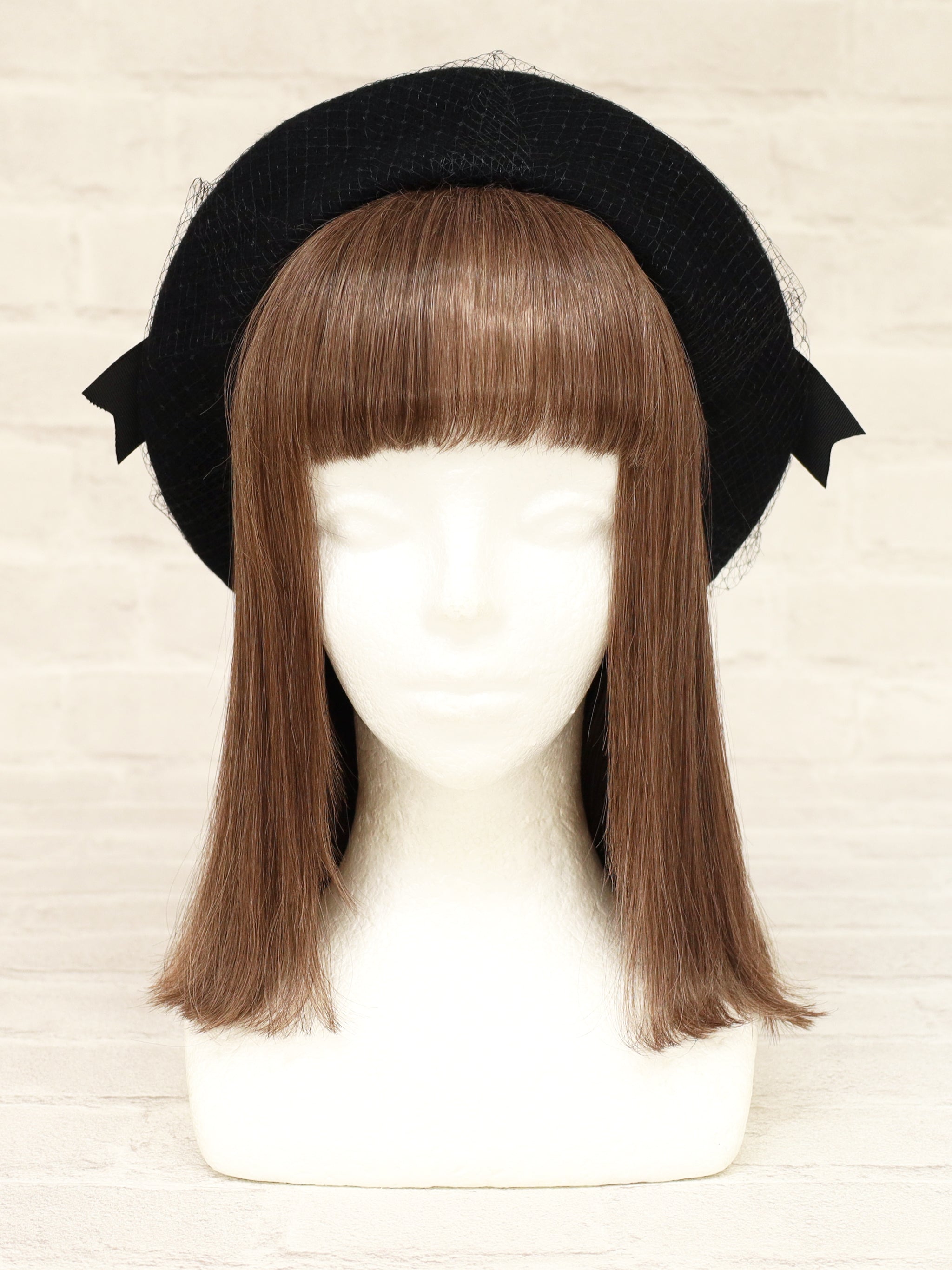 アウトレットセール対象】チュールリボン付フェルトベレー帽 – Amavel