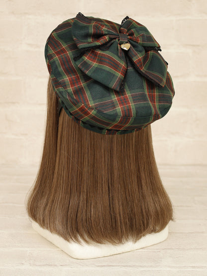 Dolly Holiday チェックリボンベレー帽 グリーン（Green） FREE ｜Amavel（アマベル）公式サイト