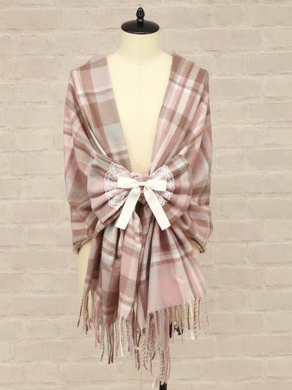 チェック柄リボンストール ｜Amavel（アマベル）公式サイト