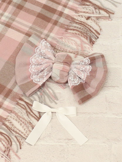 チェック柄リボンストール ｜Amavel（アマベル）公式サイト