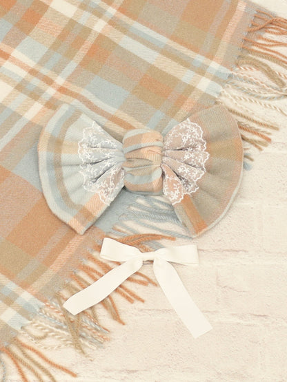 チェック柄リボンストール ｜Amavel（アマベル）公式サイト