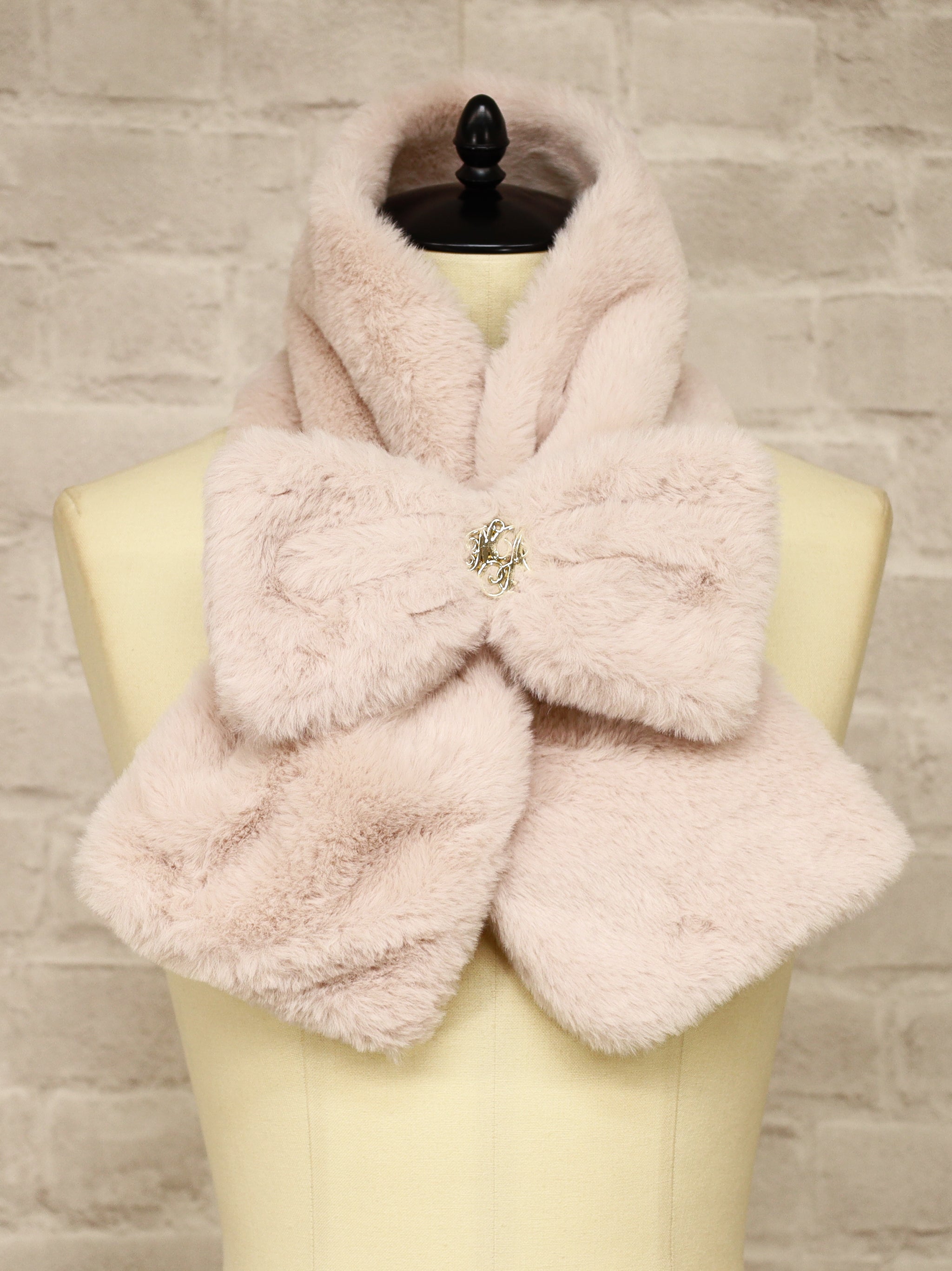 ファーリボン マフラー ピンク（Pink） FREE ｜Amavel（アマベル）公式サイト