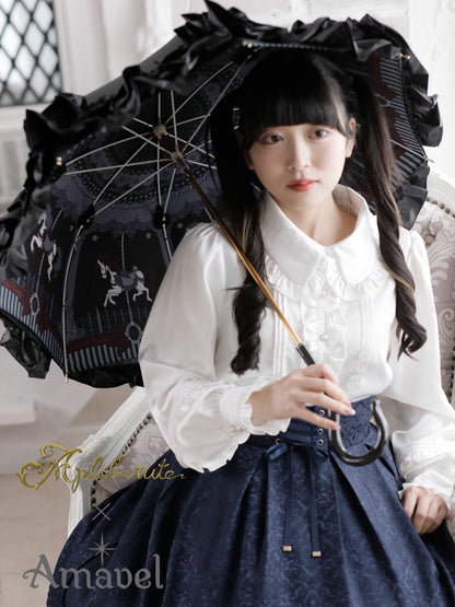 Nostalgic Dreamin' Carousel Parasol ブラック（Black） FREE ｜Amavel（アマベル）公式サイト