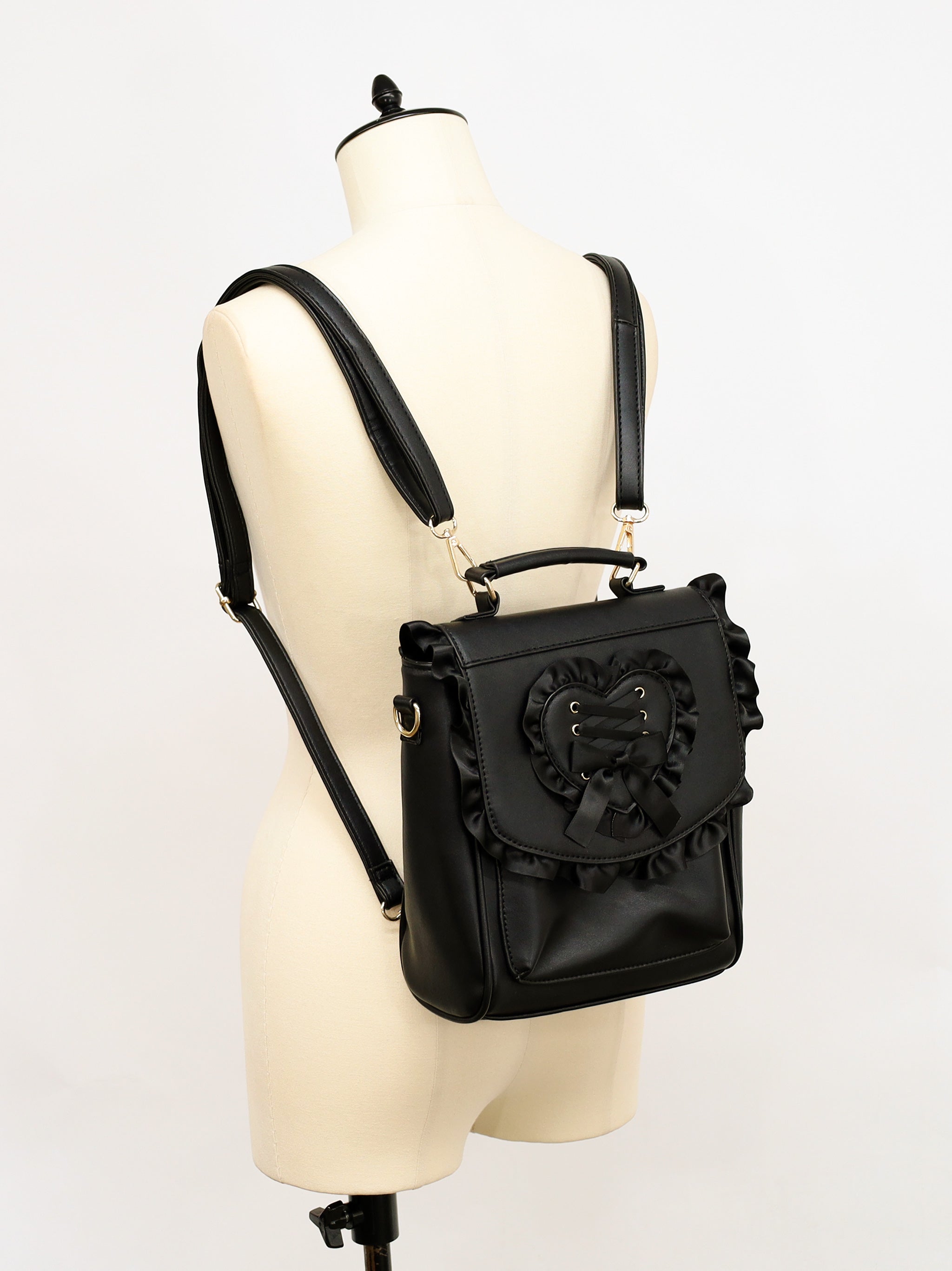 Heart Frill Lace-up Bag – Amavel（アマベル）公式サイト