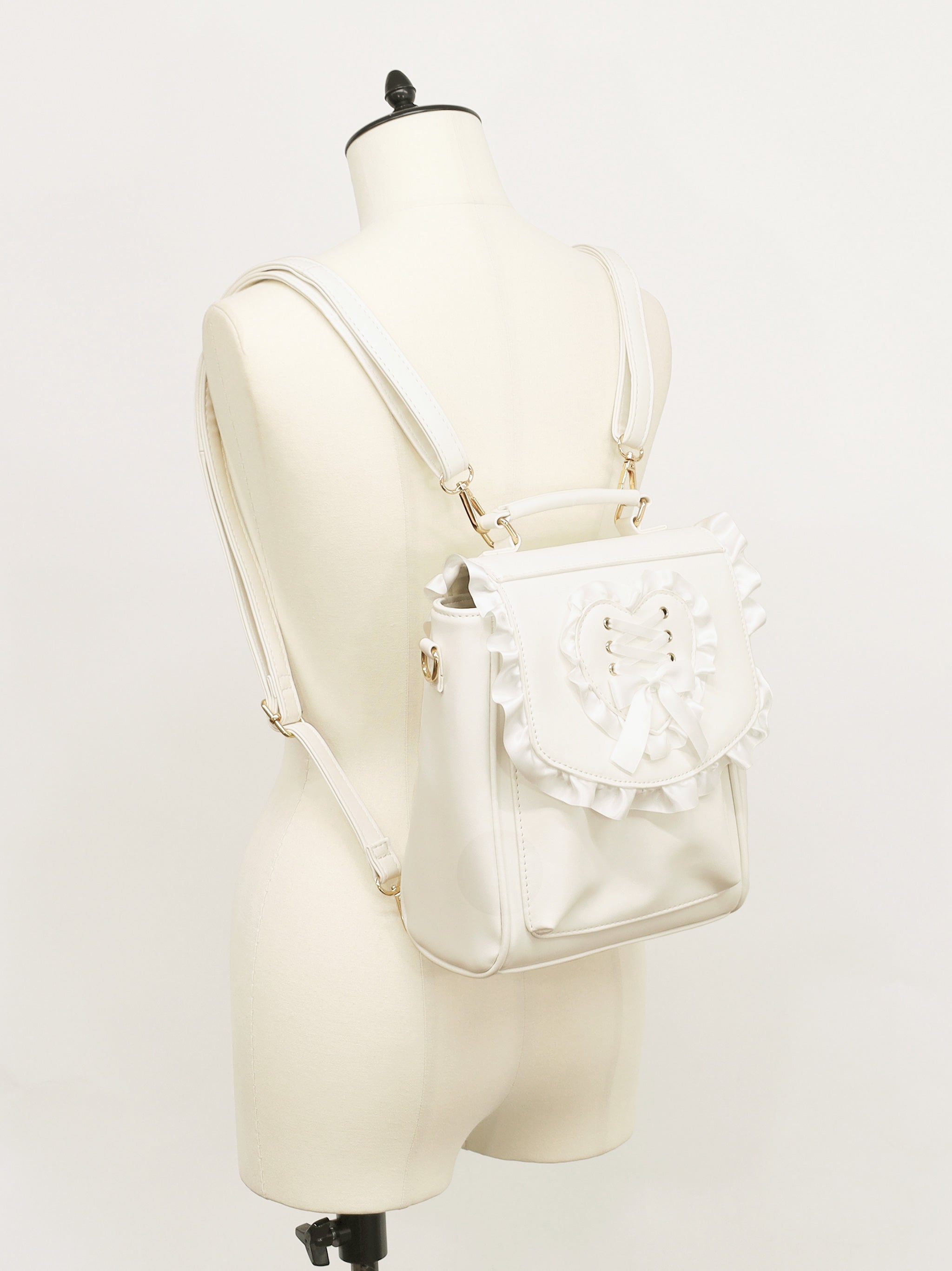 Heart Frill Lace-up Bag – Amavel（アマベル）公式サイト