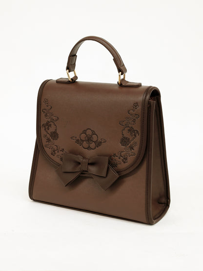 びいどろ金魚と曼珠沙華和風ショルダーバッグ ブラウン（Brown） FREE ｜Amavel（アマベル）公式サイト