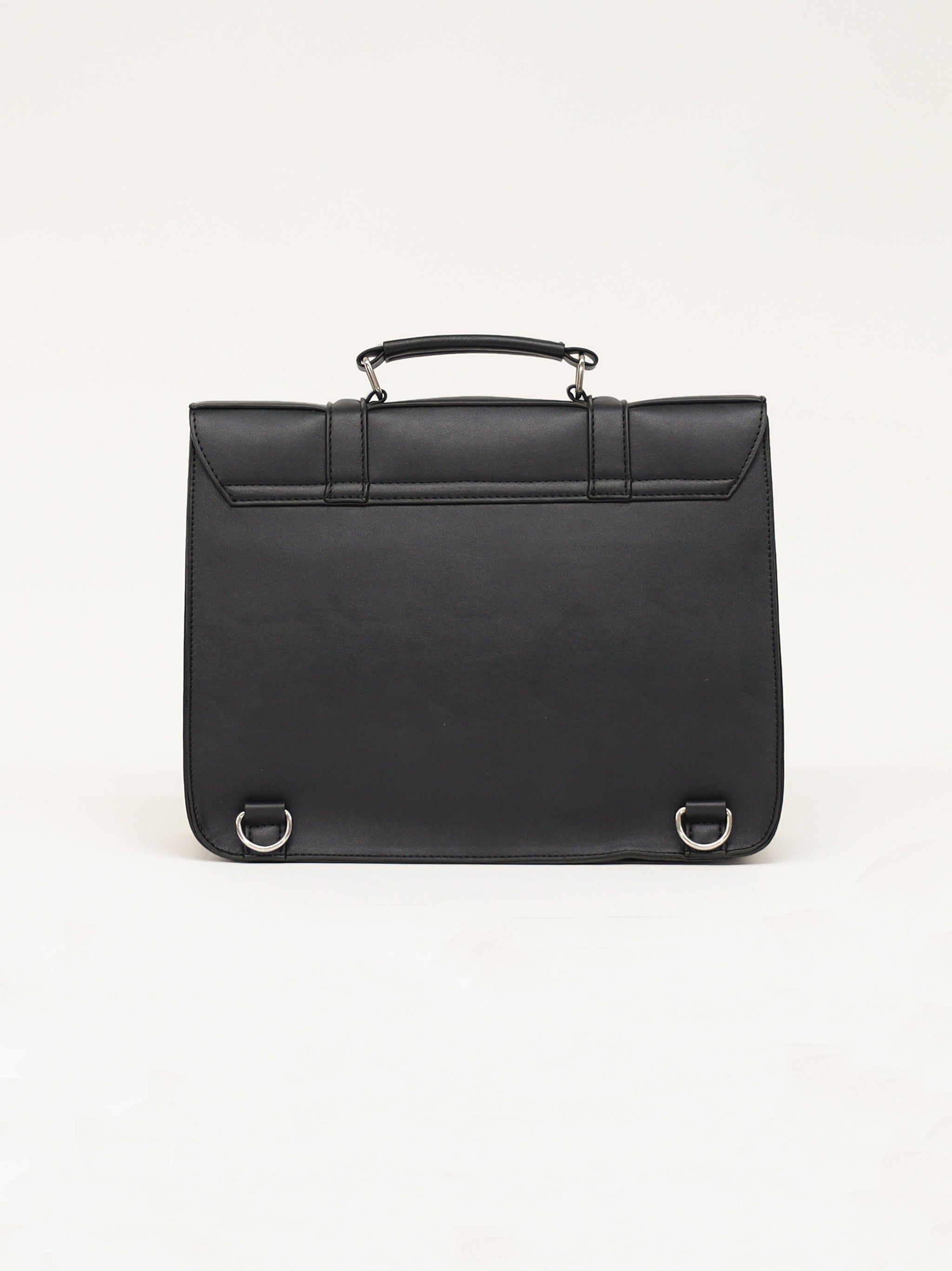 メンバーズセール対象】エンブレム入りダブルポケットサッチェルバッグ