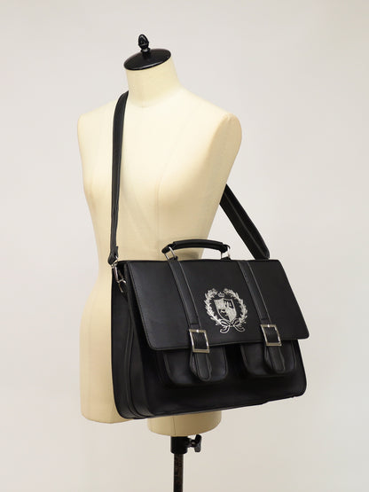 エンブレム入りダブルポケットサッチェルバッグ ｜Amavel（アマベル）公式サイト