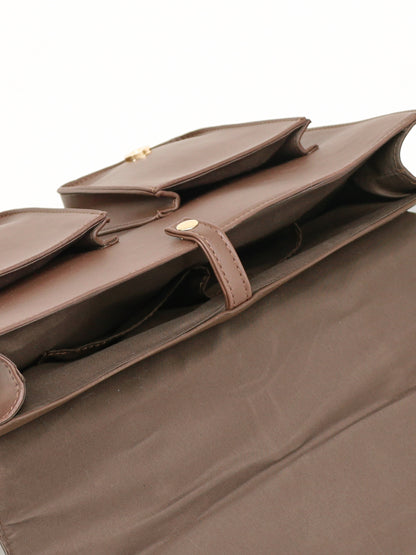 エンブレム入りダブルポケットサッチェルバッグ ｜Amavel（アマベル）公式サイト