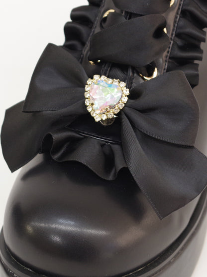 ビジューリボン付フリルシューズ ｜Amavel（アマベル）公式サイト