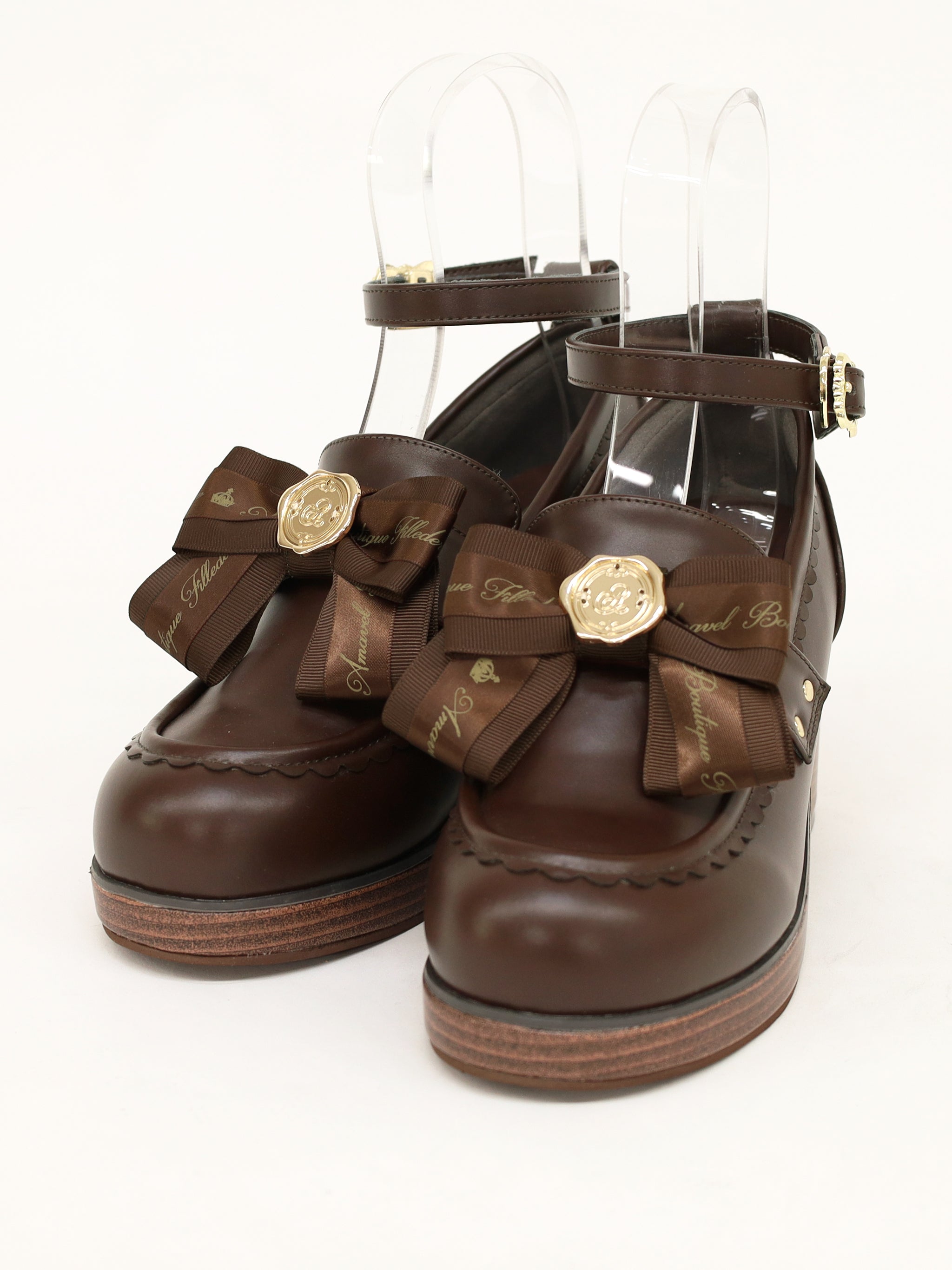 シーリングチャーム付ヒールローファーパンプス – Amavel（アマベル