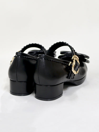 リボン付スカラップパンプス ｜Amavel（アマベル）公式サイト