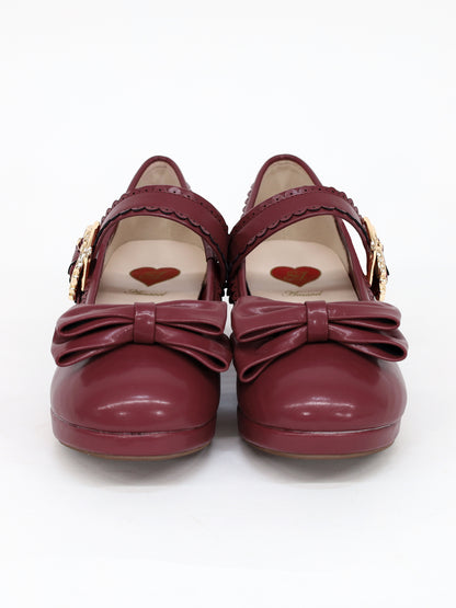 リボン付スカラップパンプス ｜Amavel（アマベル）公式サイト