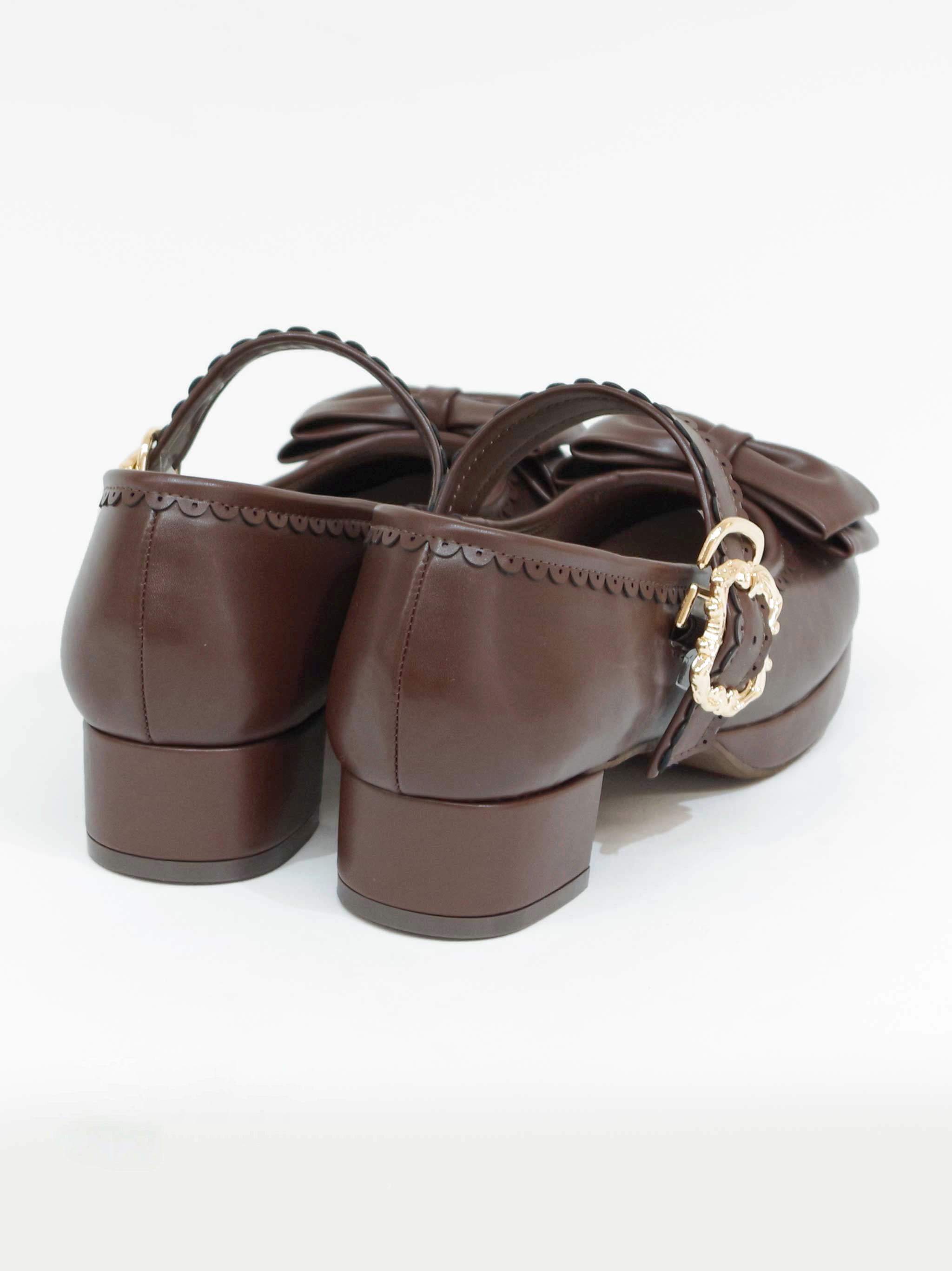 リボン付スカラップパンプス ｜Amavel（アマベル）公式サイト