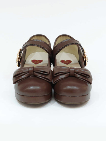 リボン付スカラップパンプス ｜Amavel（アマベル）公式サイト