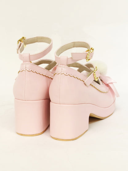 ファーリボン付クロスパンプス ｜Amavel（アマベル）公式サイト