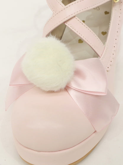 ファーリボン付クロスパンプス ｜Amavel（アマベル）公式サイト