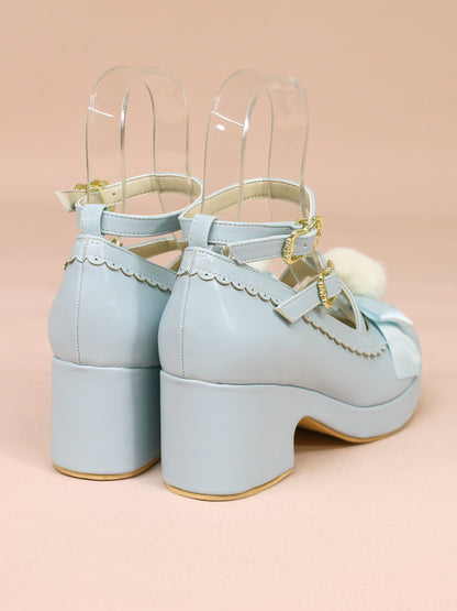 ファーリボン付クロスパンプス ｜Amavel（アマベル）公式サイト