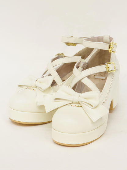 ファーリボン付クロスパンプス ｜Amavel（アマベル）公式サイト