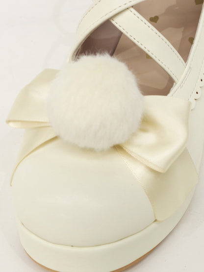 ファーリボン付クロスパンプス ｜Amavel（アマベル）公式サイト