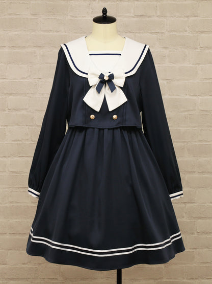 Classical School Setup風セーラーワンピース（ミドル） ネイビー（Navy） FREE ｜Amavel（アマベル）公式サイト