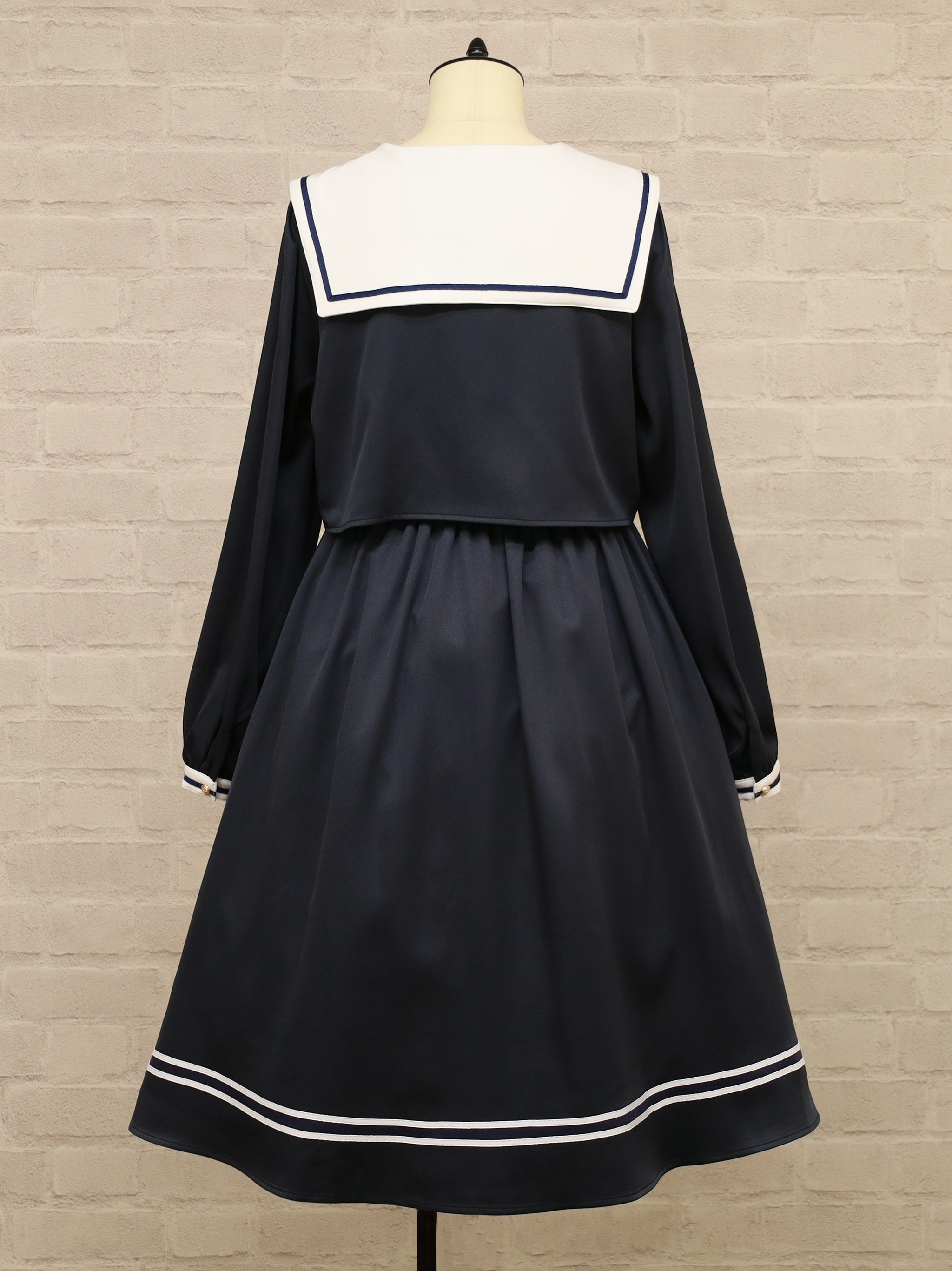 Classical School Setup風セーラーワンピース（ロング） – Amavel
