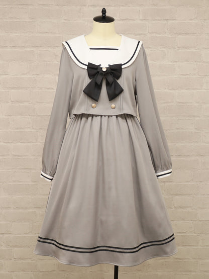 Classical School Setup風セーラーワンピース（ロング） グレー（Gray） FREE ｜Amavel（アマベル）公式サイト