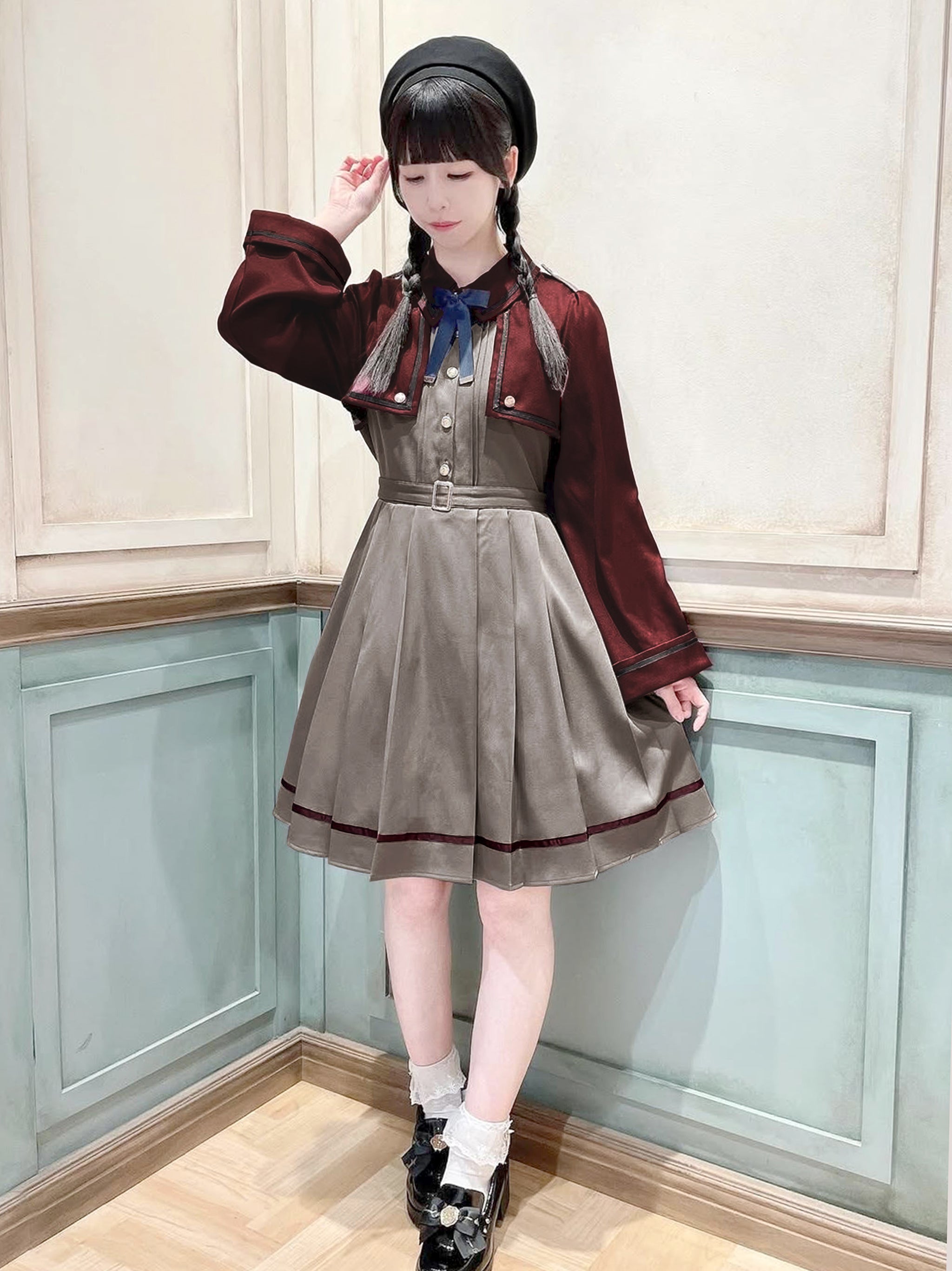 Brave Heart レイヤードプリーツワンピース