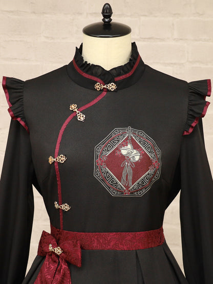 鈴飾りと春小梅のチャイナワンピース ｜Amavel（アマベル）公式サイト