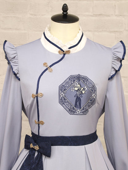 鈴飾りと春小梅のチャイナワンピース ｜Amavel（アマベル）公式サイト