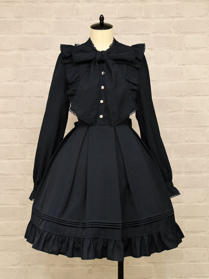 Frill Lace ボウタイワンピース ネイビー（Navy） FREE ｜Amavel（アマベル）公式サイト