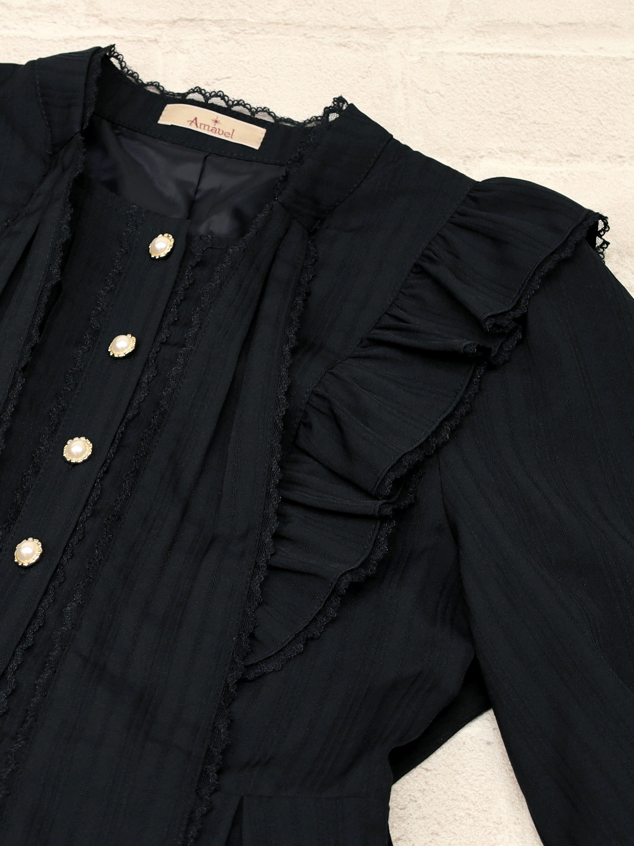 Frill Lace ボウタイワンピース ｜Amavel（アマベル）公式サイト