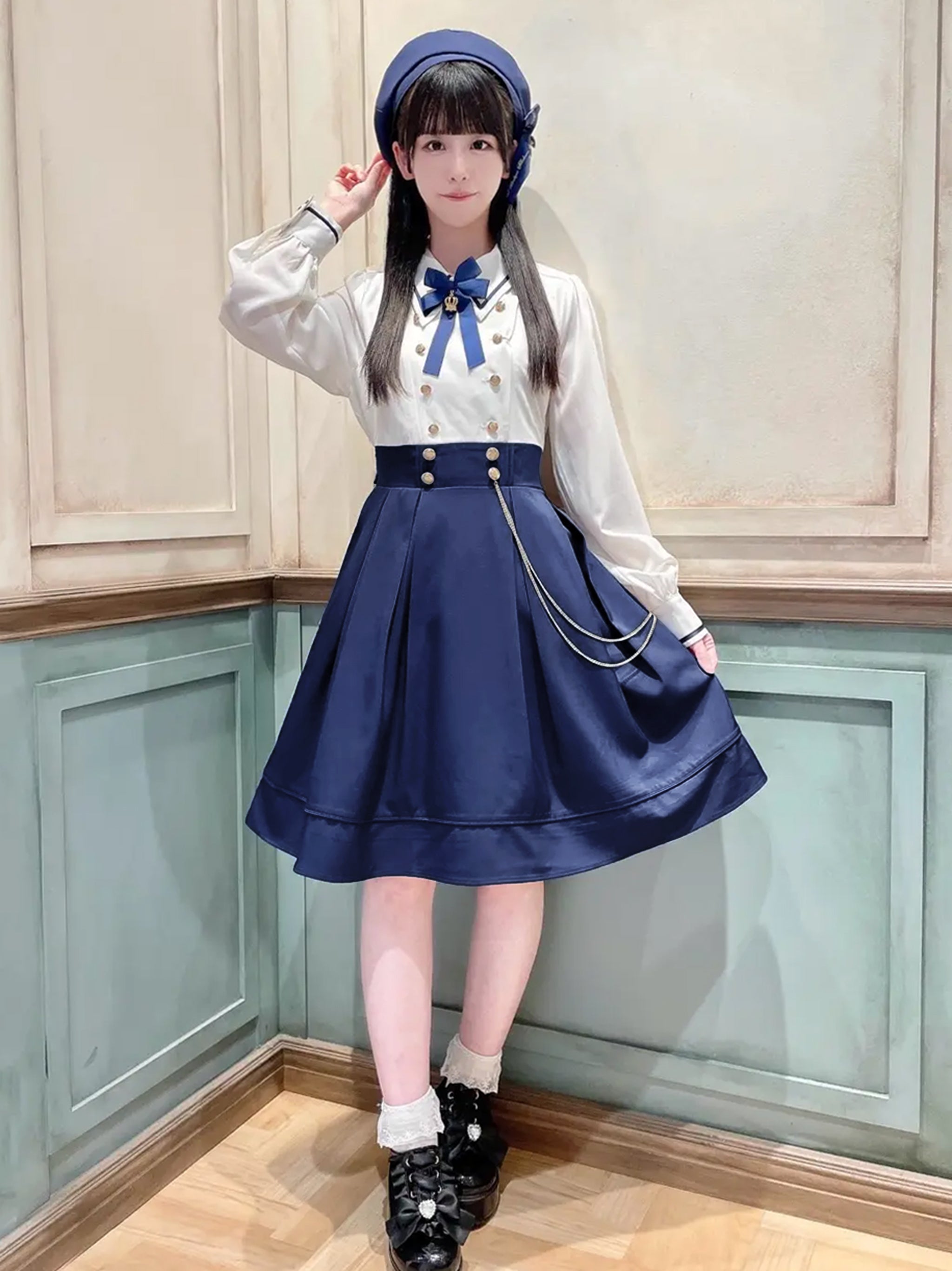 Stately Emblem ドッキングワンピース ネイビー（Navy） FREE ｜Amavel（アマベル）公式サイト