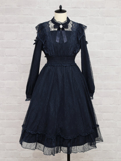 Twinkle Feminine レースワンピース ネイビー（Navy） FREE ｜Amavel（アマベル）公式サイト