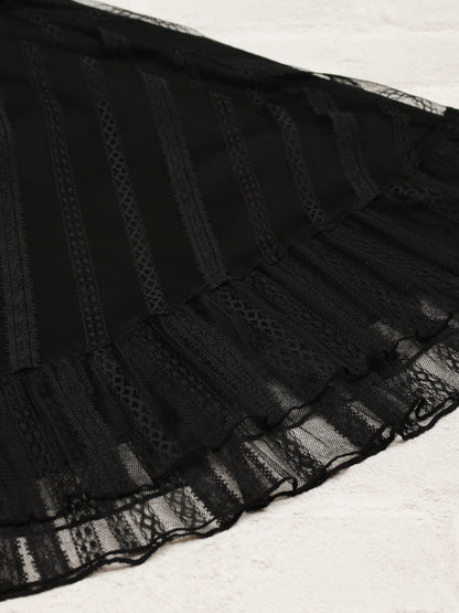 ストライプレースフリルワンピース ｜Amavel（アマベル）公式サイト