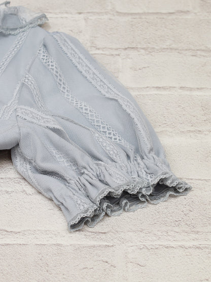 ストライプレースフリルワンピース ｜Amavel（アマベル）公式サイト