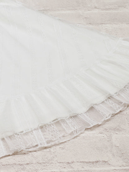 ストライプレースフリルワンピース ｜Amavel（アマベル）公式サイト