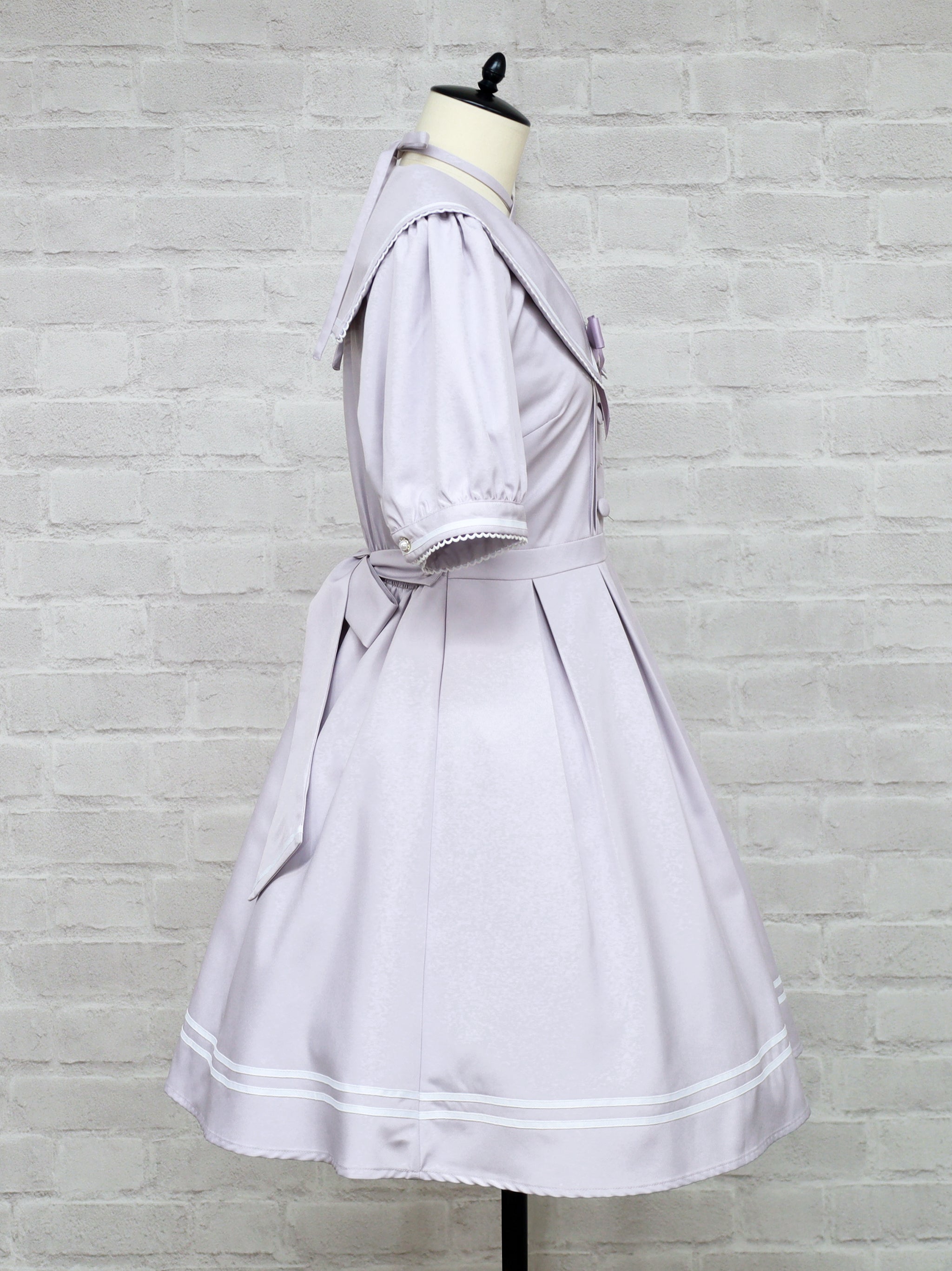 ポ*姫様 90梯子リボンセーラー襟カットソー セーラー襟フロントリボンメイド服 | Maiden's Rêve