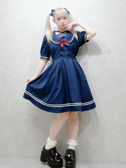 クロスリボンセーラーワンピース