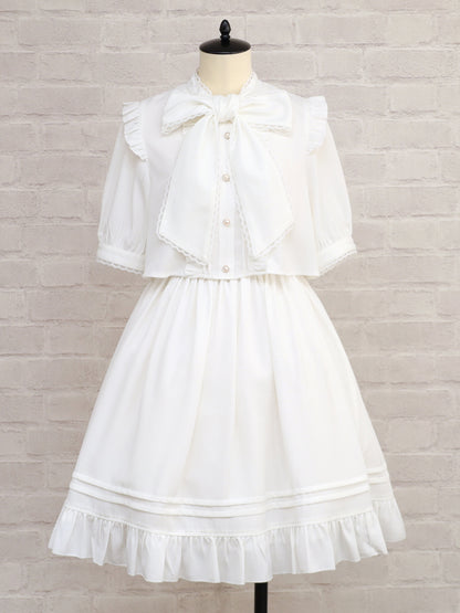 Pretty Frill ボウタイワンピース アイボリー（Ivory） FREE ｜Amavel（アマベル）公式サイト