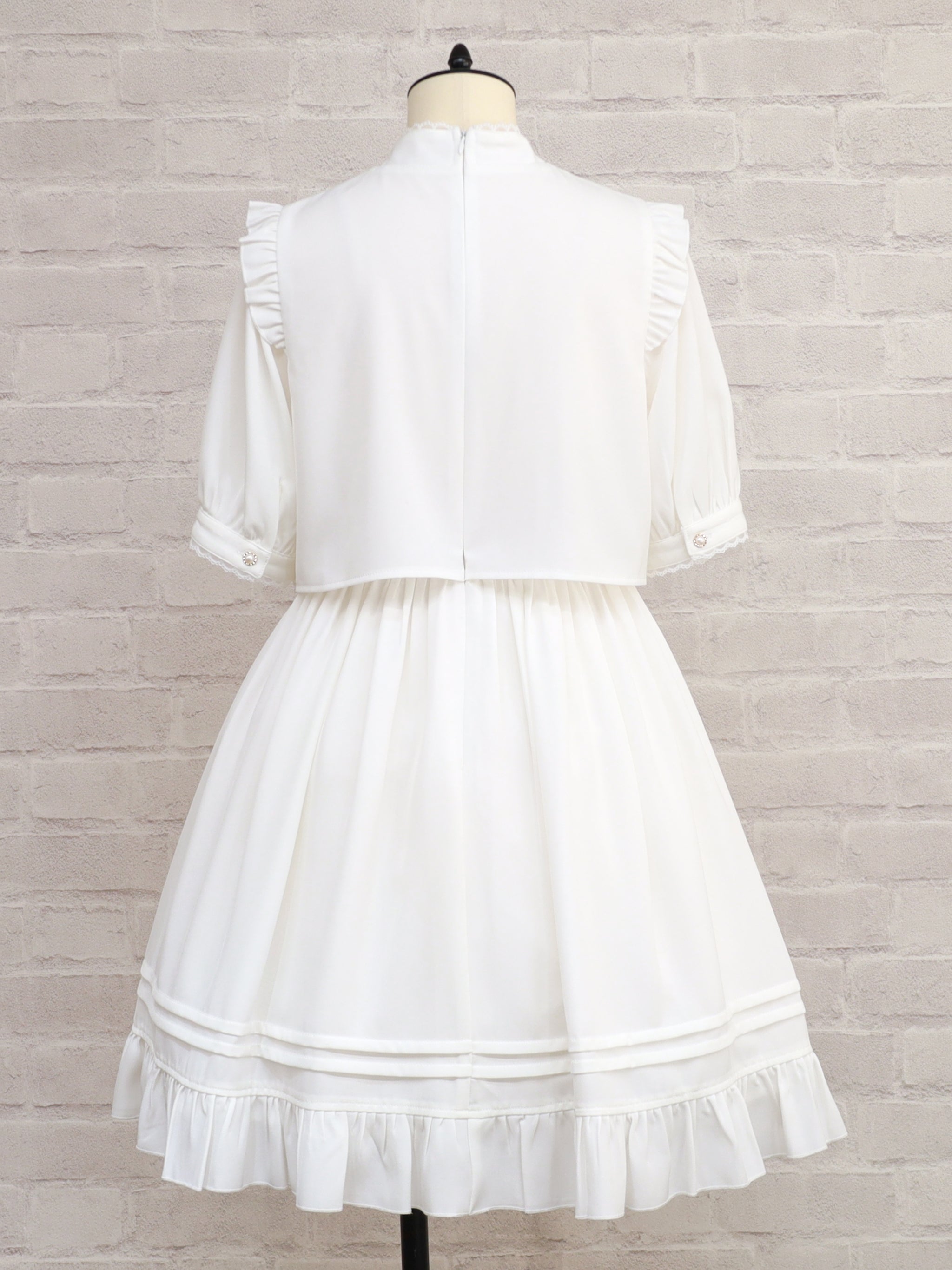 Amavel Pretty Lace ボウタイワンピース アイボリー Pretty Frill ボウタイワンピース – Amavel（アマベル）公式サイト