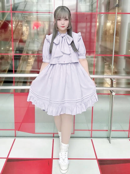 Pretty Frill ボウタイワンピース