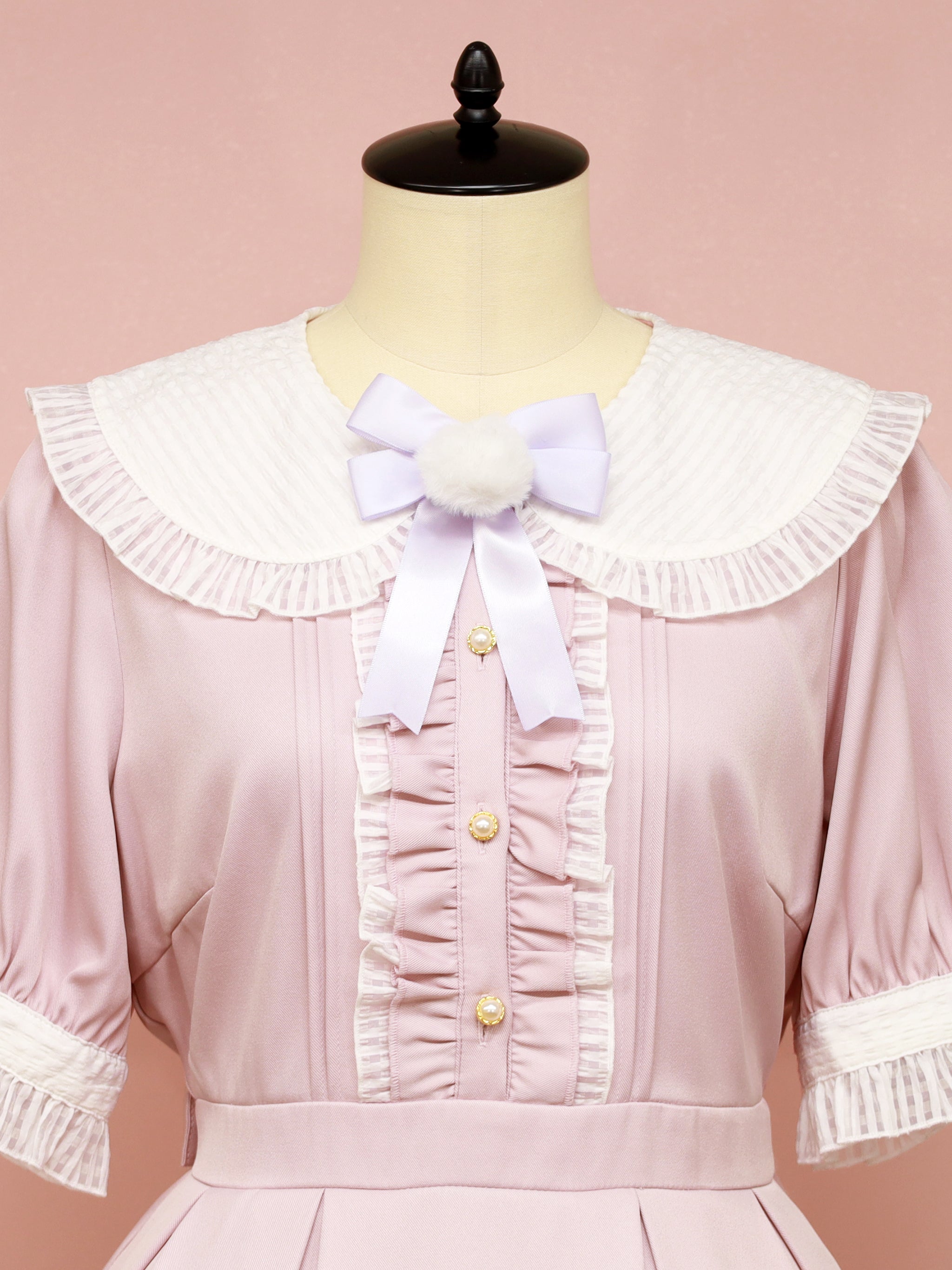 アマベル　Amavel ワンピース　ピンク　長袖 Classical Lady ロング丈ワンピース – Amavel（アマベル）公式サイト