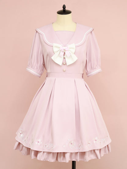 Flowing Cherry Blossom ワンピース ピンク（Pink） FREE ｜Amavel（アマベル）公式サイト