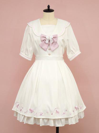 Flowing Cherry Blossom ワンピース アイボリー（Ivory） FREE ｜Amavel（アマベル）公式サイト